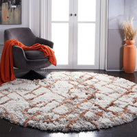 Safavieh Horizon Shag Hzn894P Ivory/Rust Area Rug