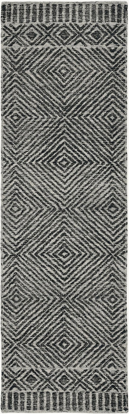 KAS Hudson 2463 Retreat Grey/Black Area Rug