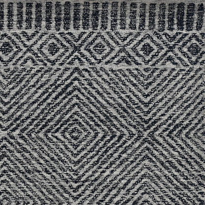 KAS Hudson 2463 Retreat Grey/Black Area Rug