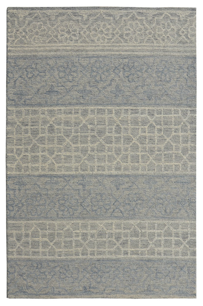 KAS Hudson 2467 Mosaic Blue/Grey Area Rug