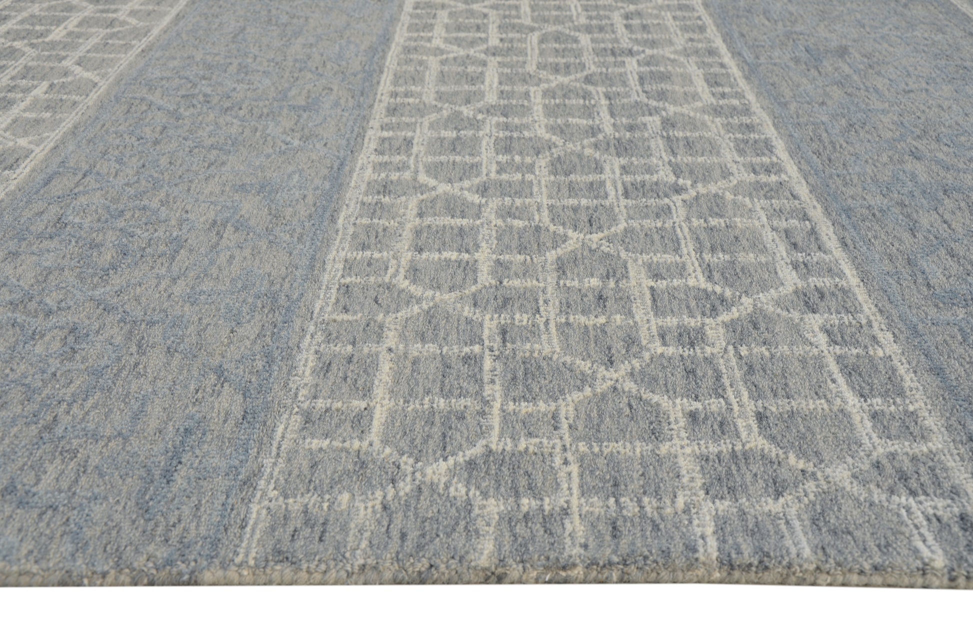 KAS Hudson 2467 Mosaic Blue/Grey Area Rug