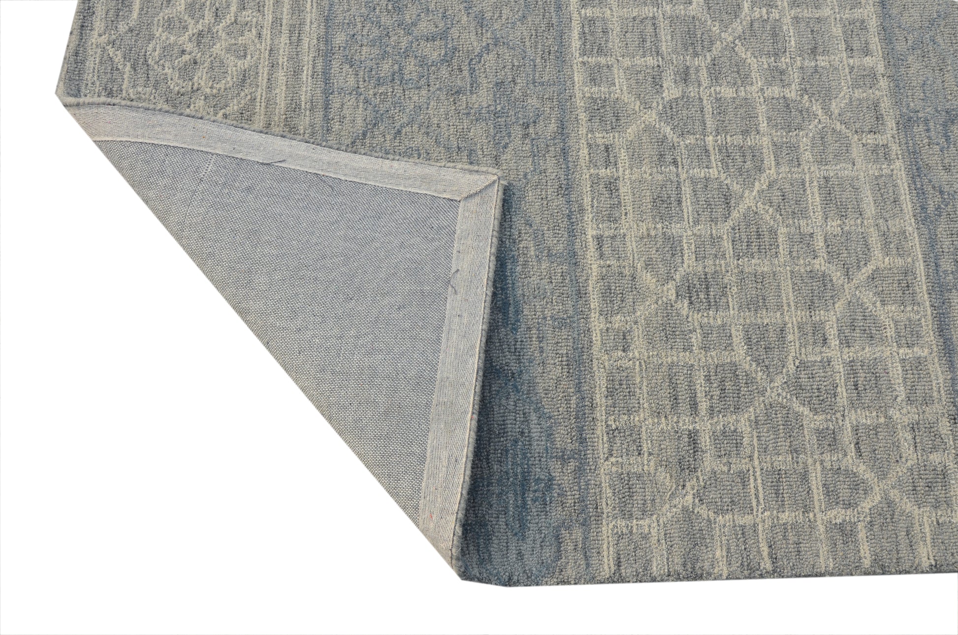 KAS Hudson 2467 Mosaic Blue/Grey Area Rug