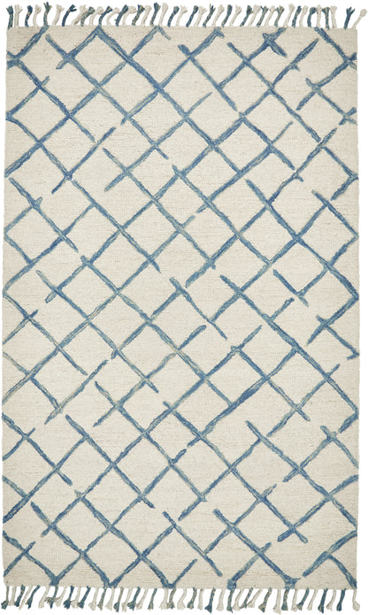 Feizy Remington R8023 Ivory/Blue Area Rug