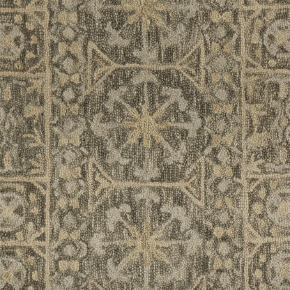 Feizy Remington R8033 Tan/Green Area Rug