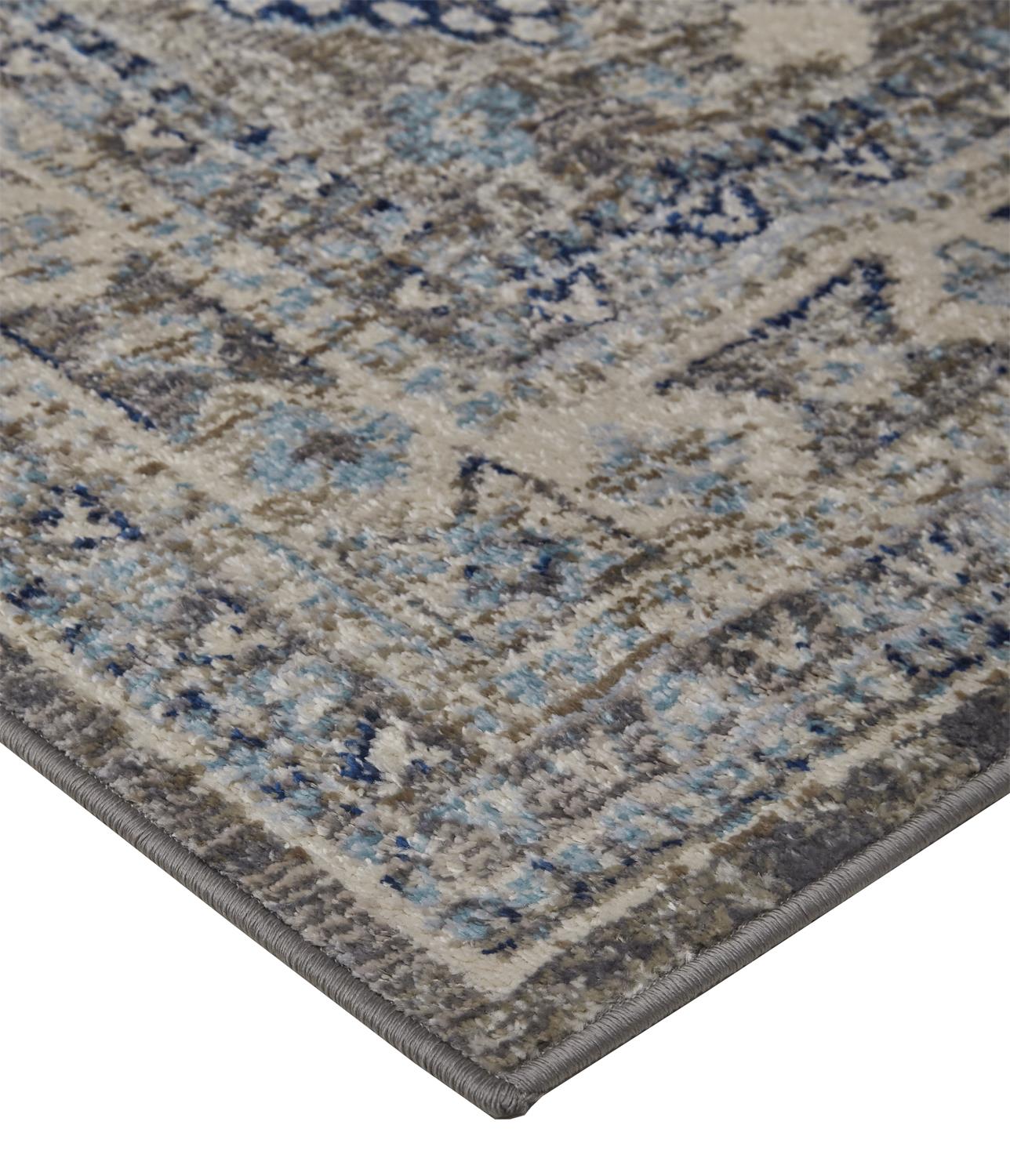 Feizy Bellini I3137 Blue/Gray Area Rug