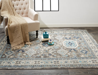 Feizy Bellini I3137 Blue/Gray Area Rug