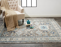 Feizy Bellini I3137 Blue/Gray Area Rug