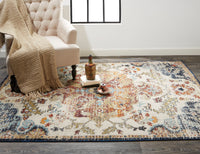 Feizy Bellini I3138 Gold/Blue Area Rug