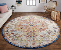 Feizy Bellini I3138 Gold/Blue Area Rug