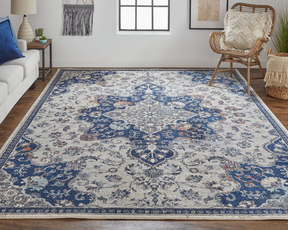 Feizy Bellini I39Ct Blue/Gray Area Rug
