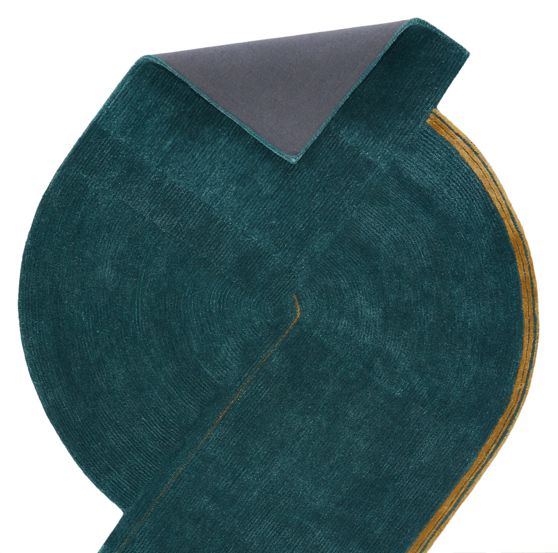 Jaipur Iconic Zephyr Ico03 Teal/Gold Area Rug