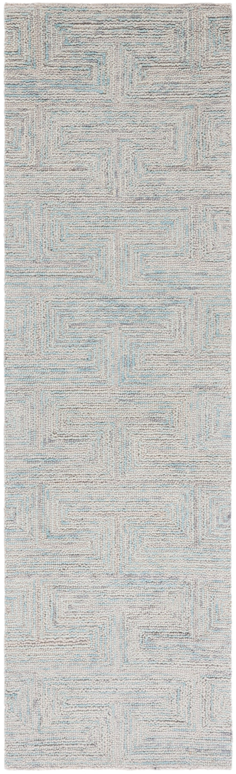 Safavieh Ikat Ikt101K Teal/Grey Rug.