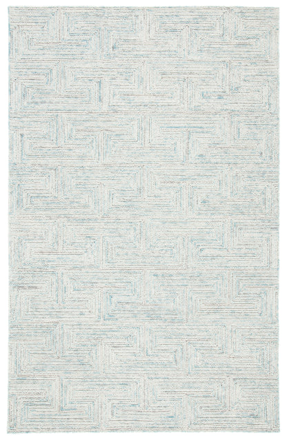 Safavieh Ikat Ikt101K Teal/Grey Area Rug