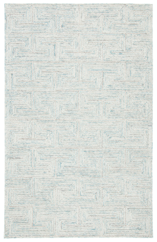 Safavieh Ikat Ikt101K Teal/Grey Rug.