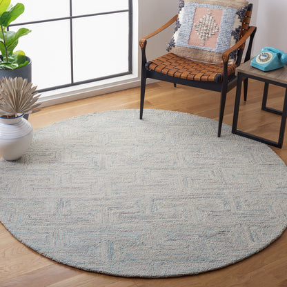 Safavieh Ikat Ikt101K Teal/Grey Area Rug