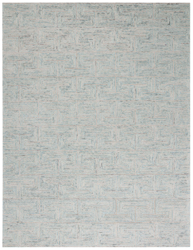 Safavieh Ikat Ikt101K Teal/Grey Rug.