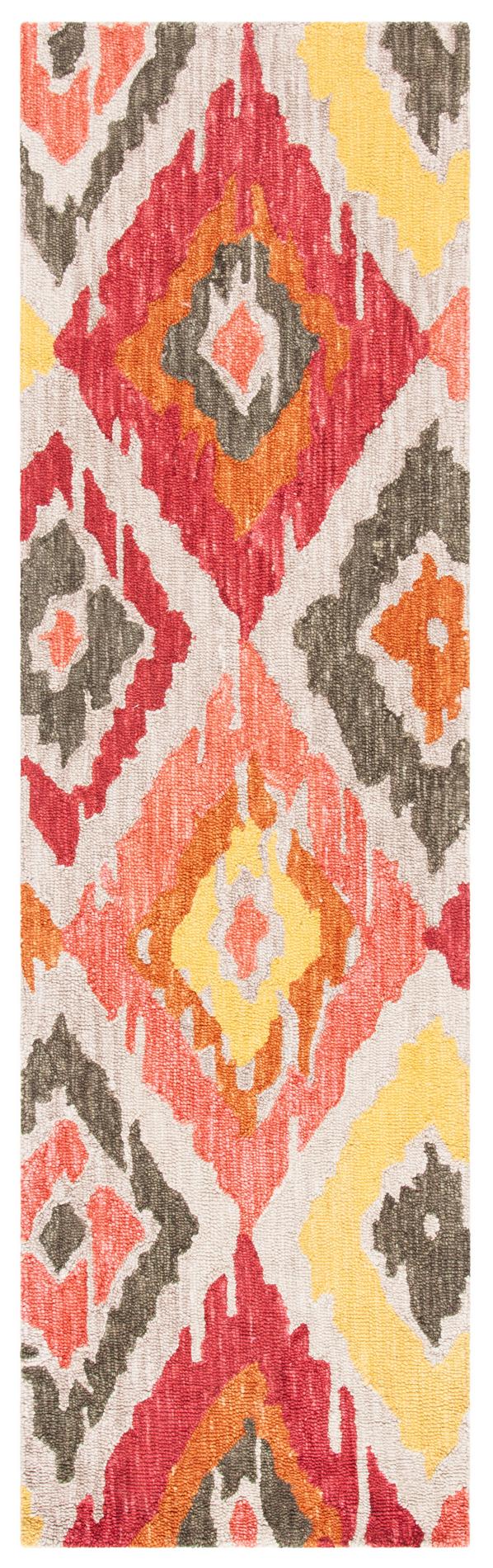 Safavieh Ikat Ikt337B Beige/Pink Area Rug