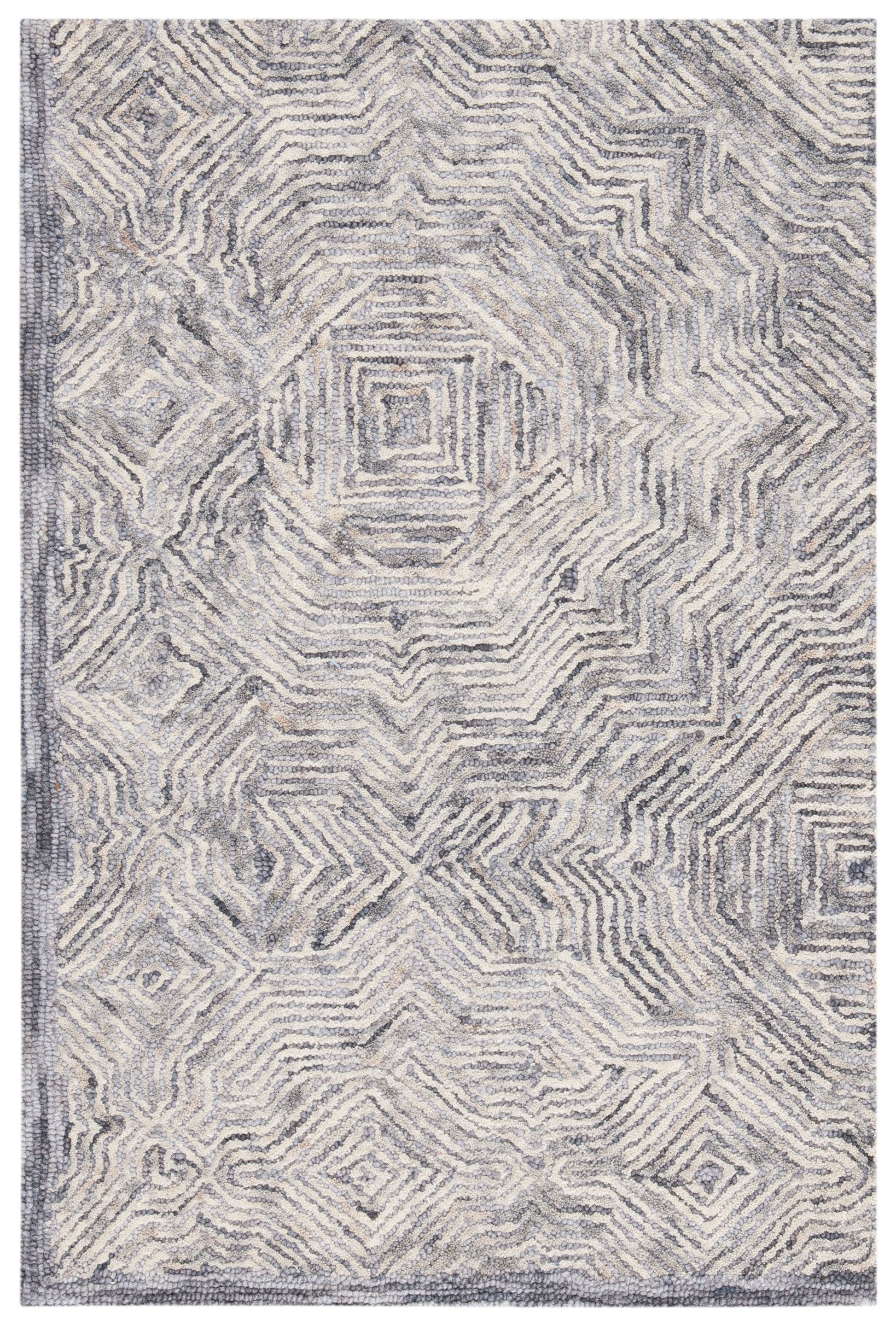 Safavieh Ikat Ikt506G Silver Area Rug