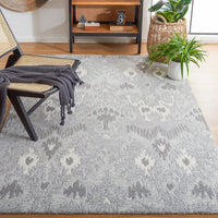 Safavieh Ikat Ikt652F Grey/Ivory Area Rug