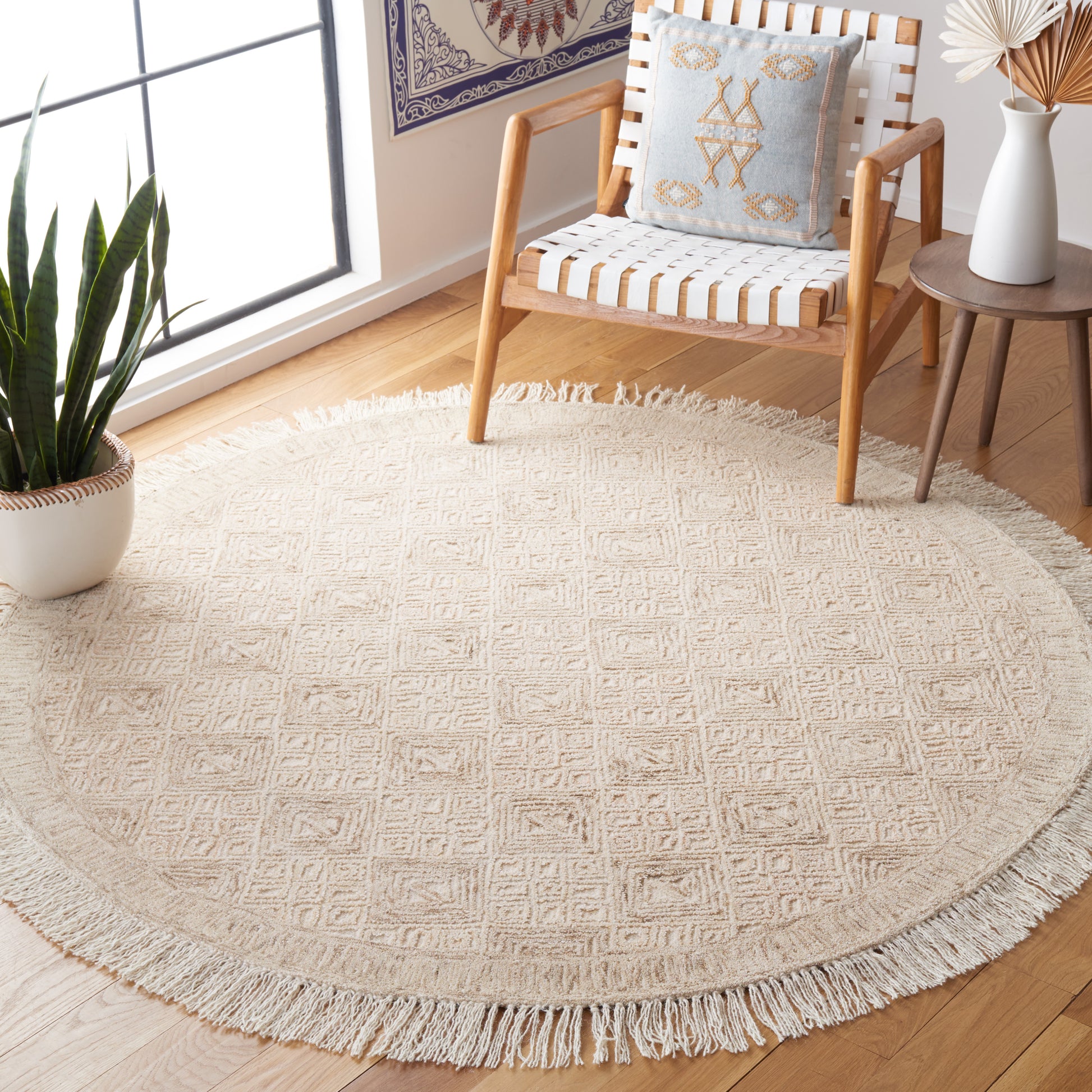 Safavieh Ikat Ikt803B Ivory/Sage Area Rug