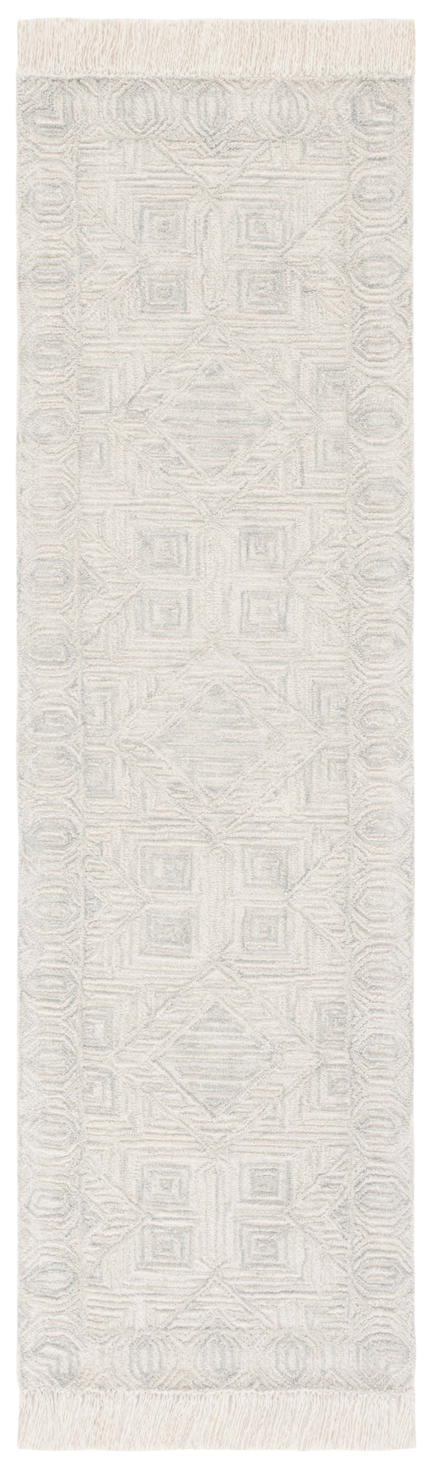 Safavieh Ikat Ikt804B Ivory/Grey Area Rug