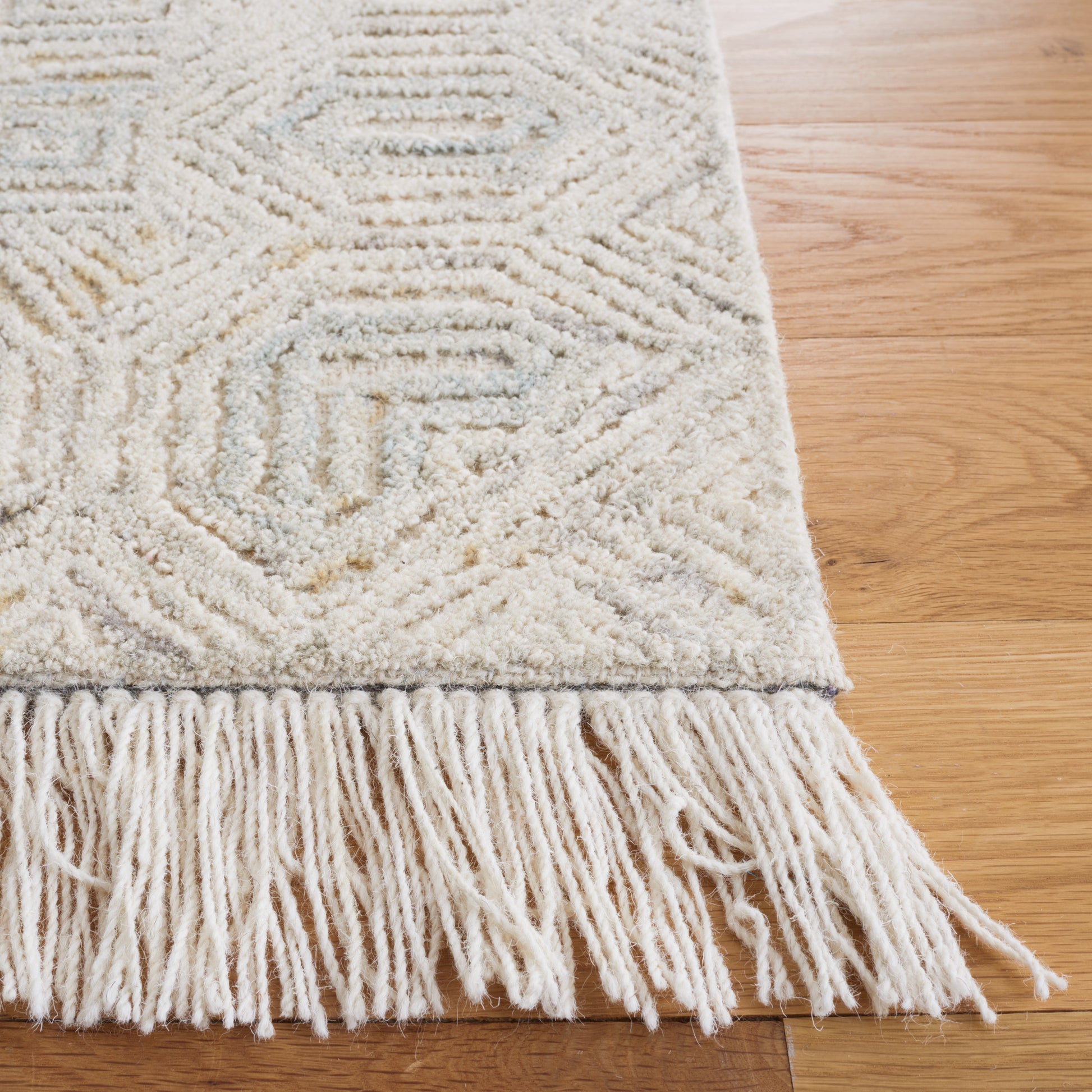 Safavieh Ikat Ikt804B Ivory/Grey Area Rug