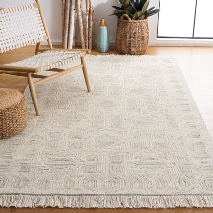 Safavieh Ikat Ikt804B Ivory/Grey Area Rug