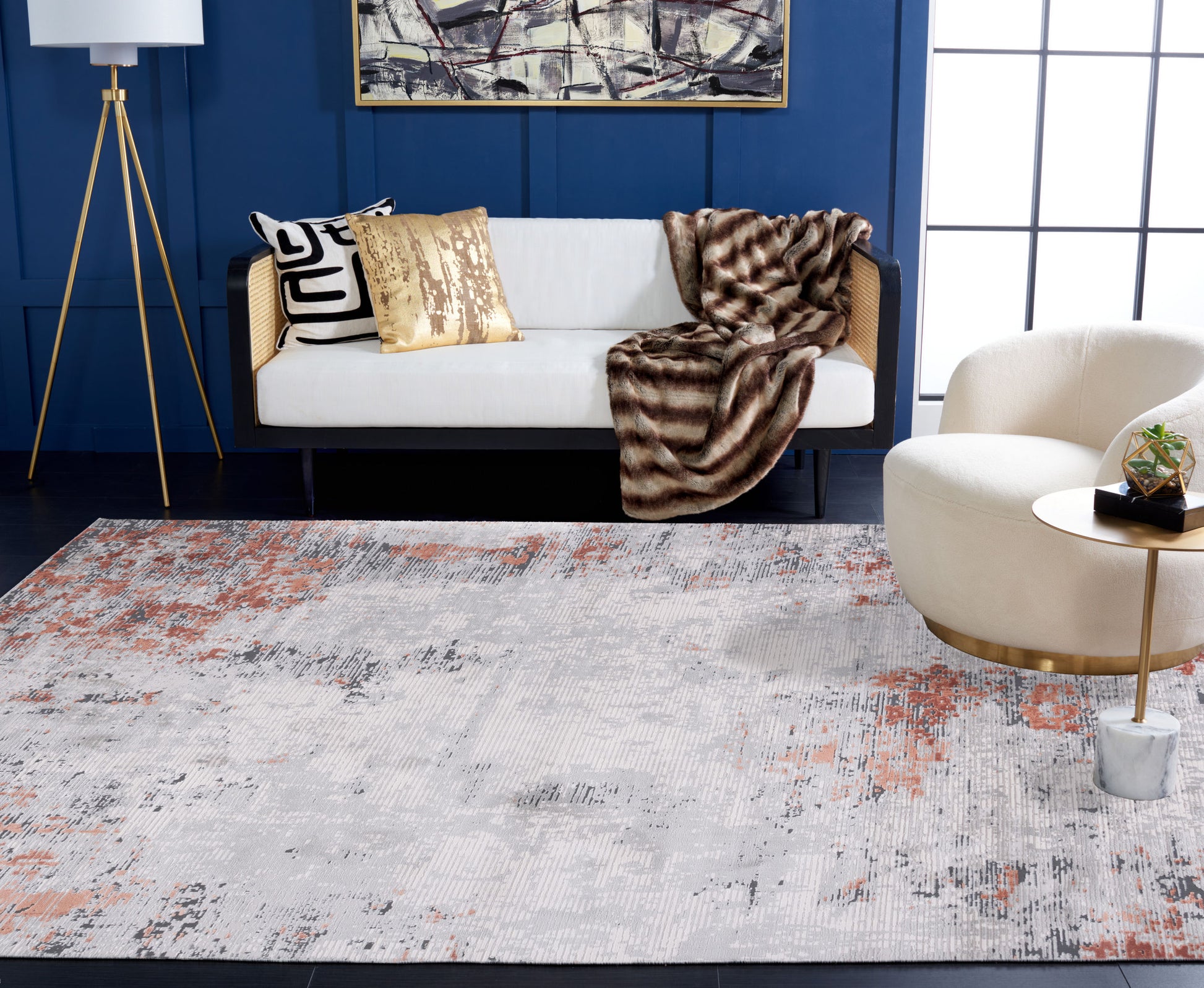 Safavieh Invista Inv540F Grey/Light Grey Area Rug