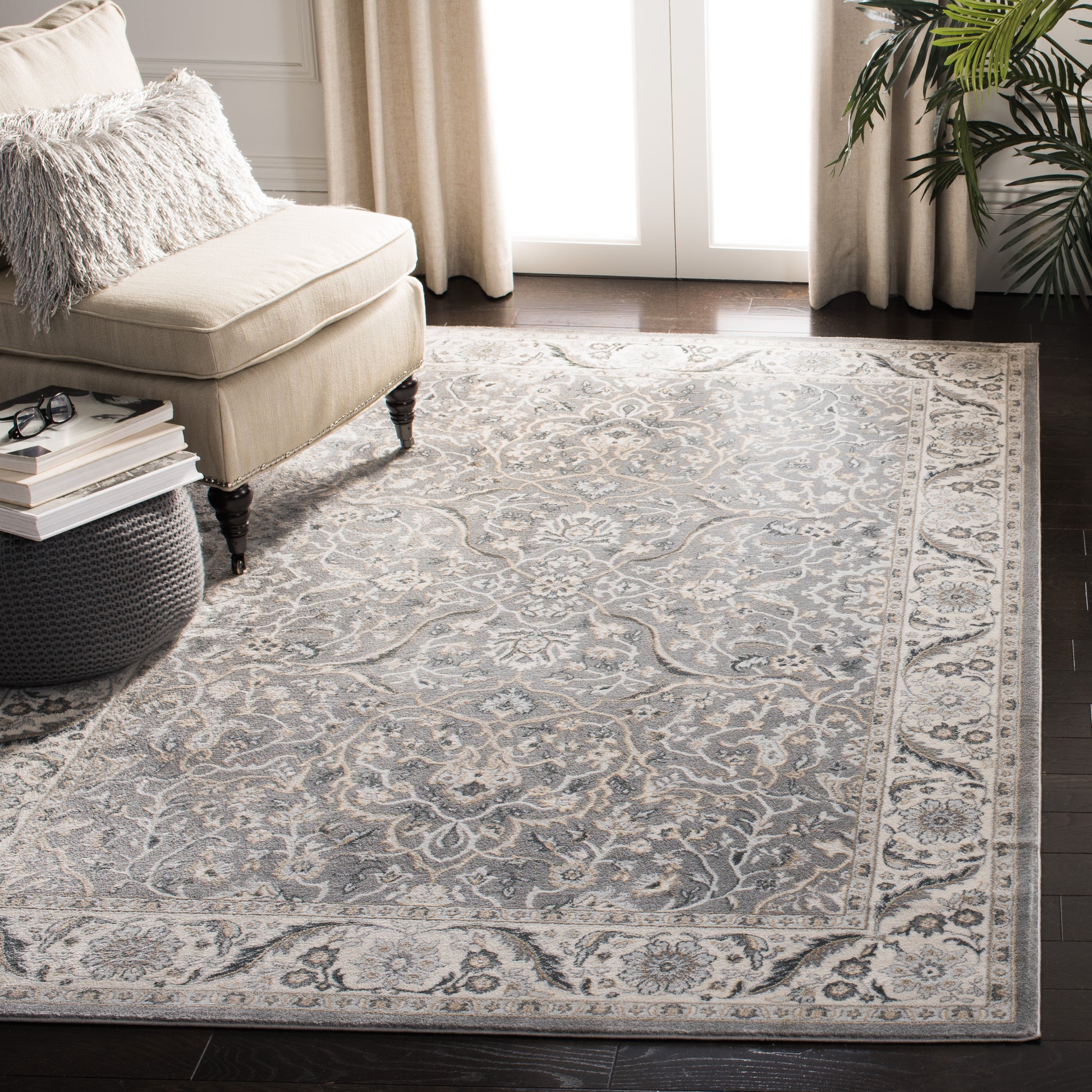 Safavieh Isabella Isa912H Grey/Dark Grey Area Rug