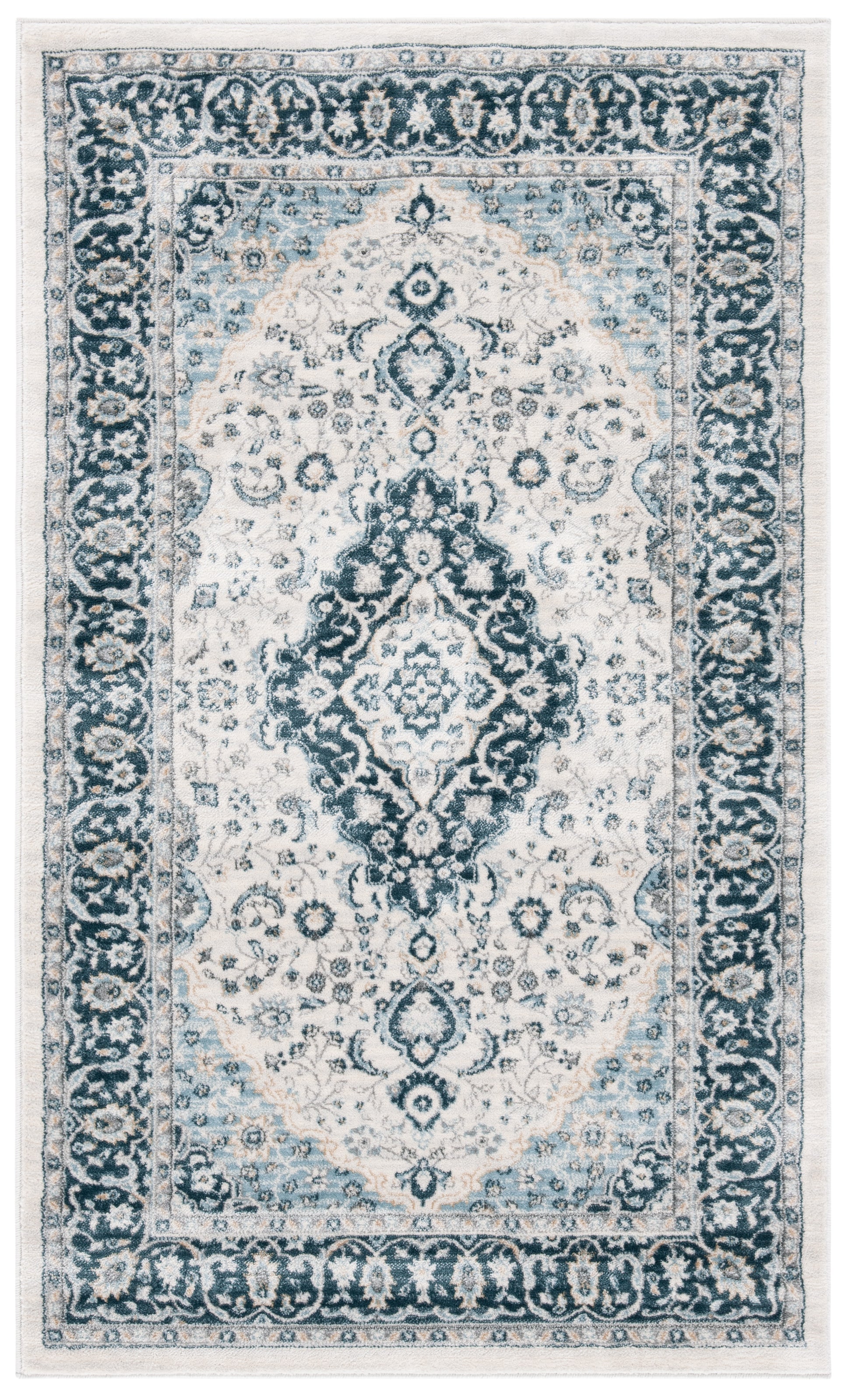 Safavieh Isabella Isa919A Cream/Dark Blue Area Rug