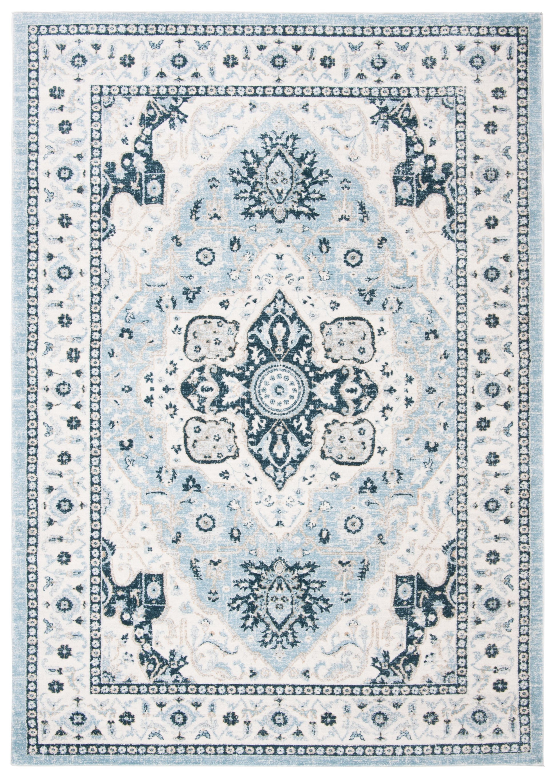 Safavieh Isabella Isa936M Light Blue/Cream Area Rug