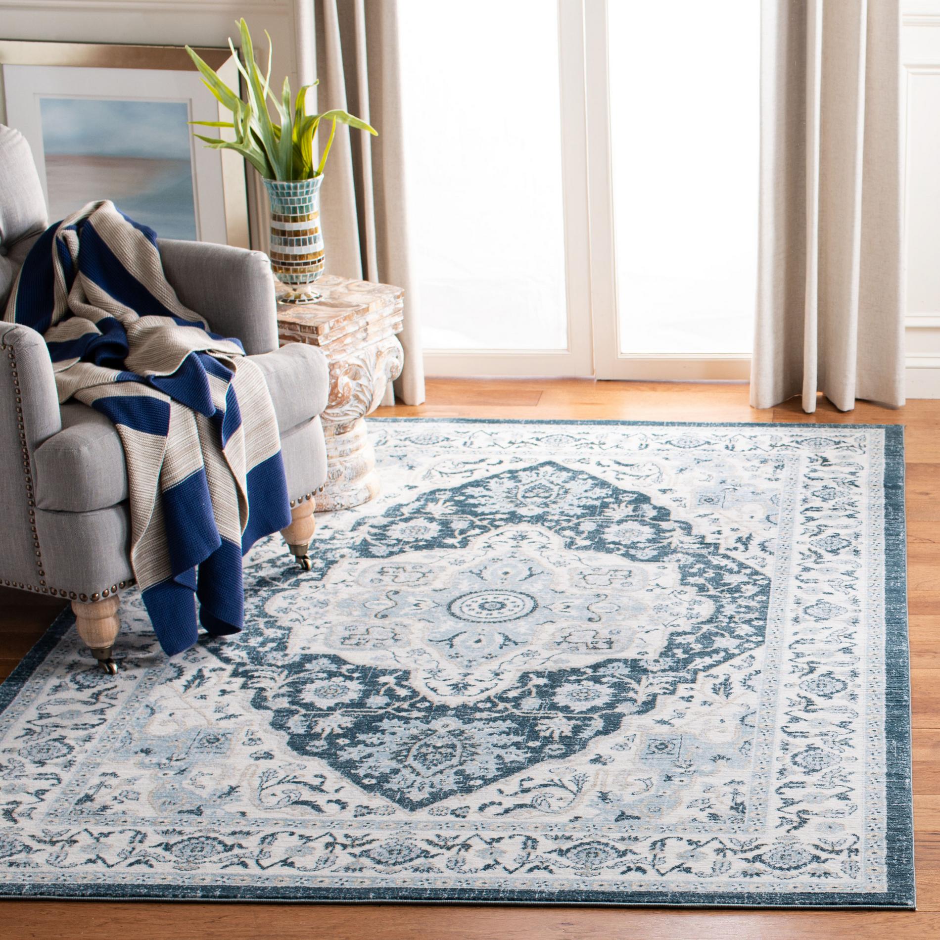 Safavieh Isabella Isa936N Navy/Creme Area Rug