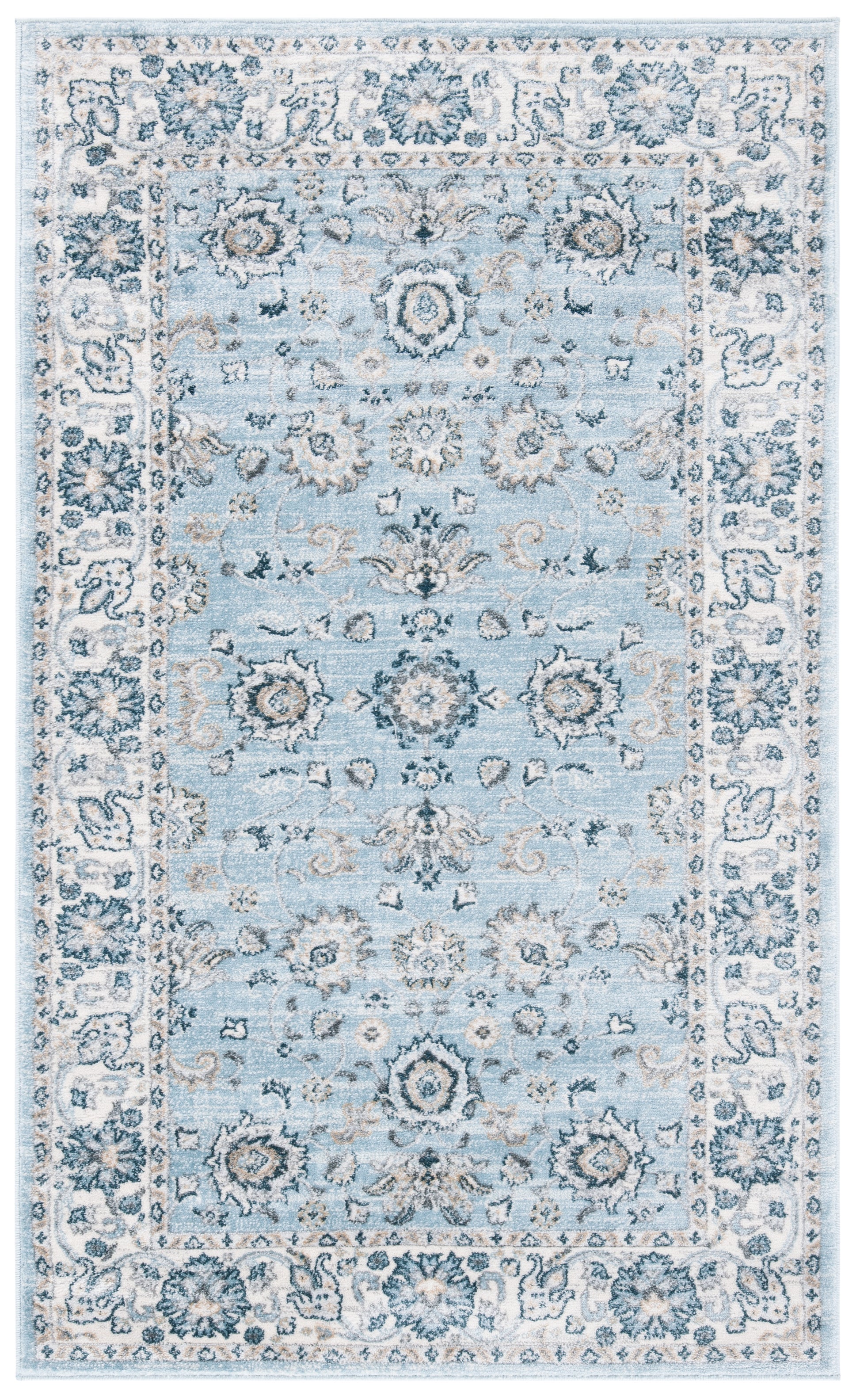 Safavieh Isabella Isa940M Light Blue/Cream Area Rug