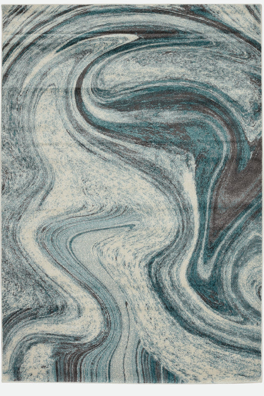 KAS Illusions 6226 Contempo Teal Area Rug