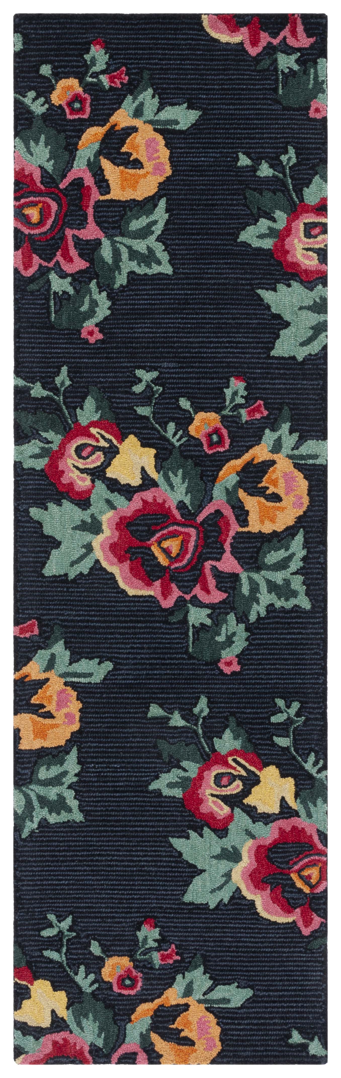 Safavieh Jardin Jar157Z Black/Pink Area Rug