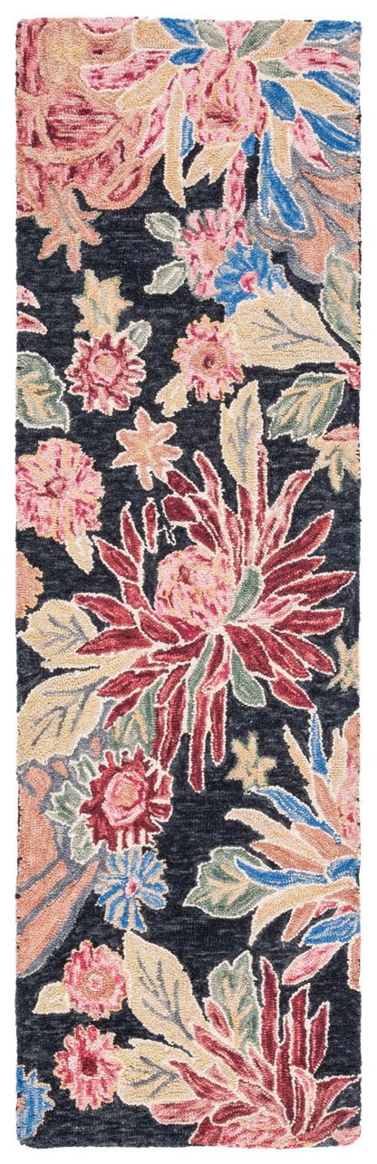 Safavieh Jardin Jar251H Charcoal/Red Area Rug