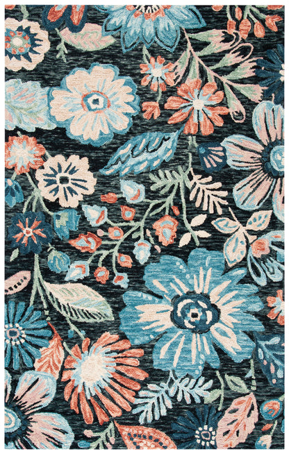 Safavieh Jardin Jar252H Charcoal/Blue Area Rug