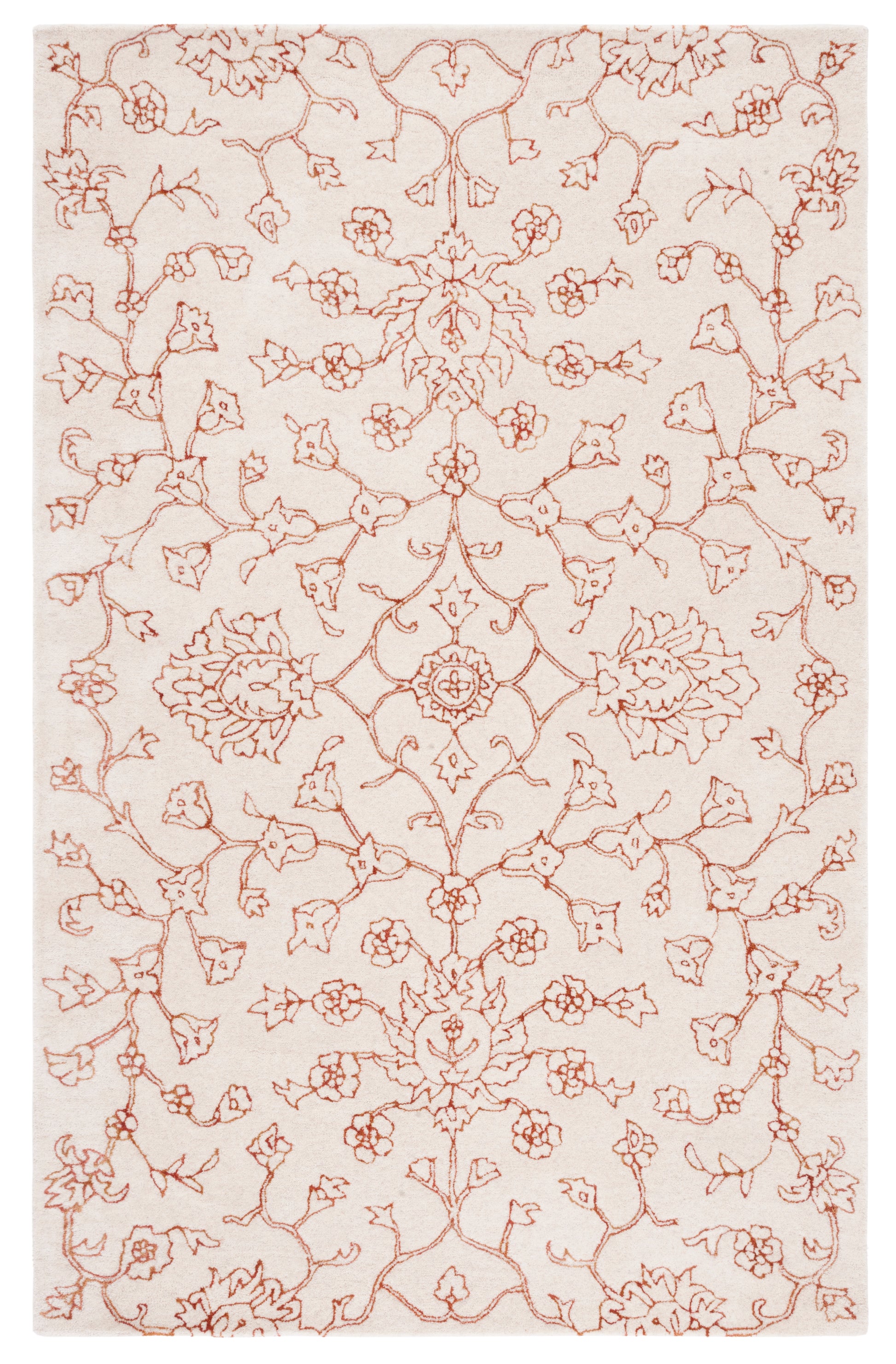 Safavieh Jardin Jar730P Ivory/Rust Area Rug