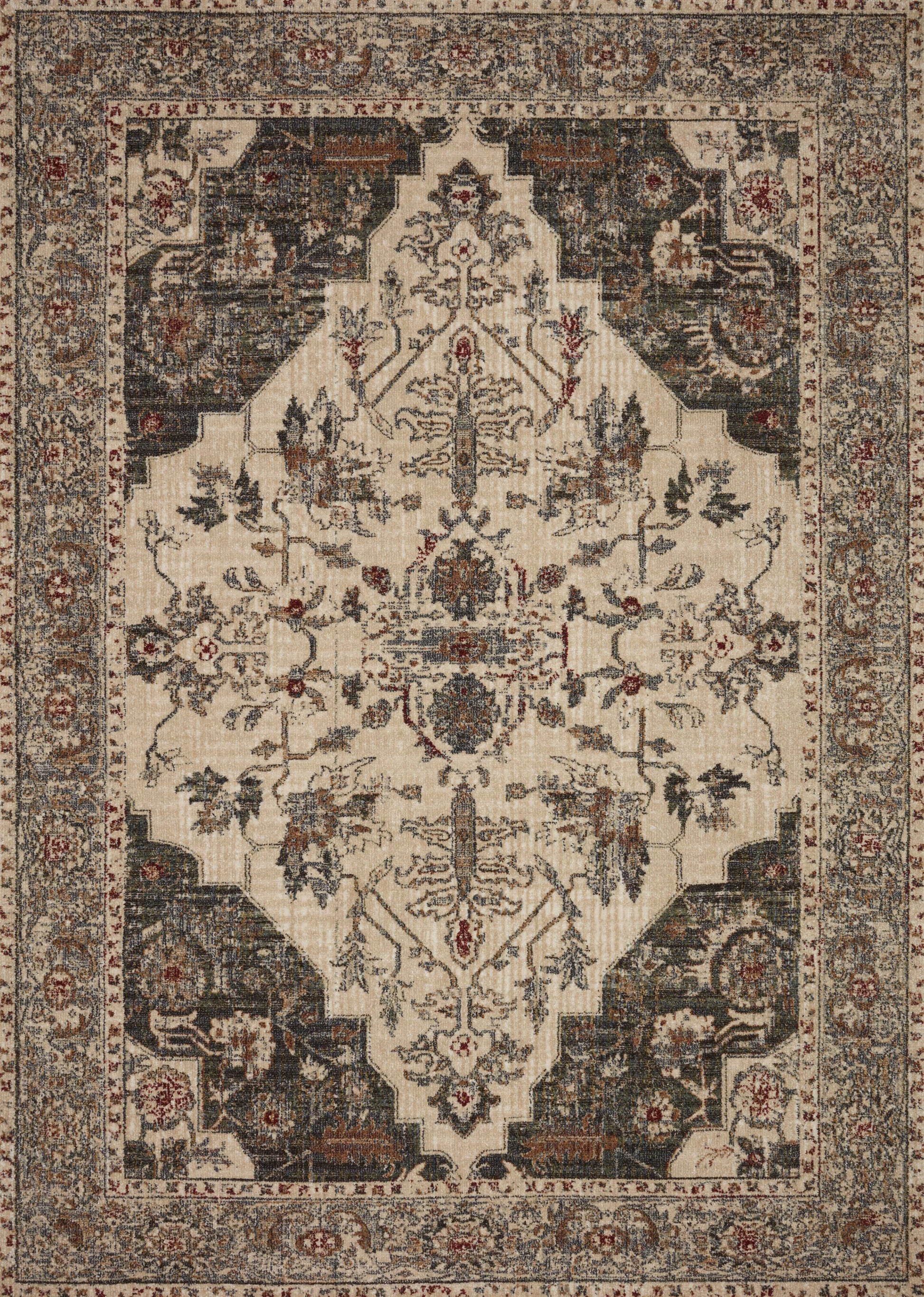 Loloi Jasmine Jas-08 Dove/Denim Area Rug