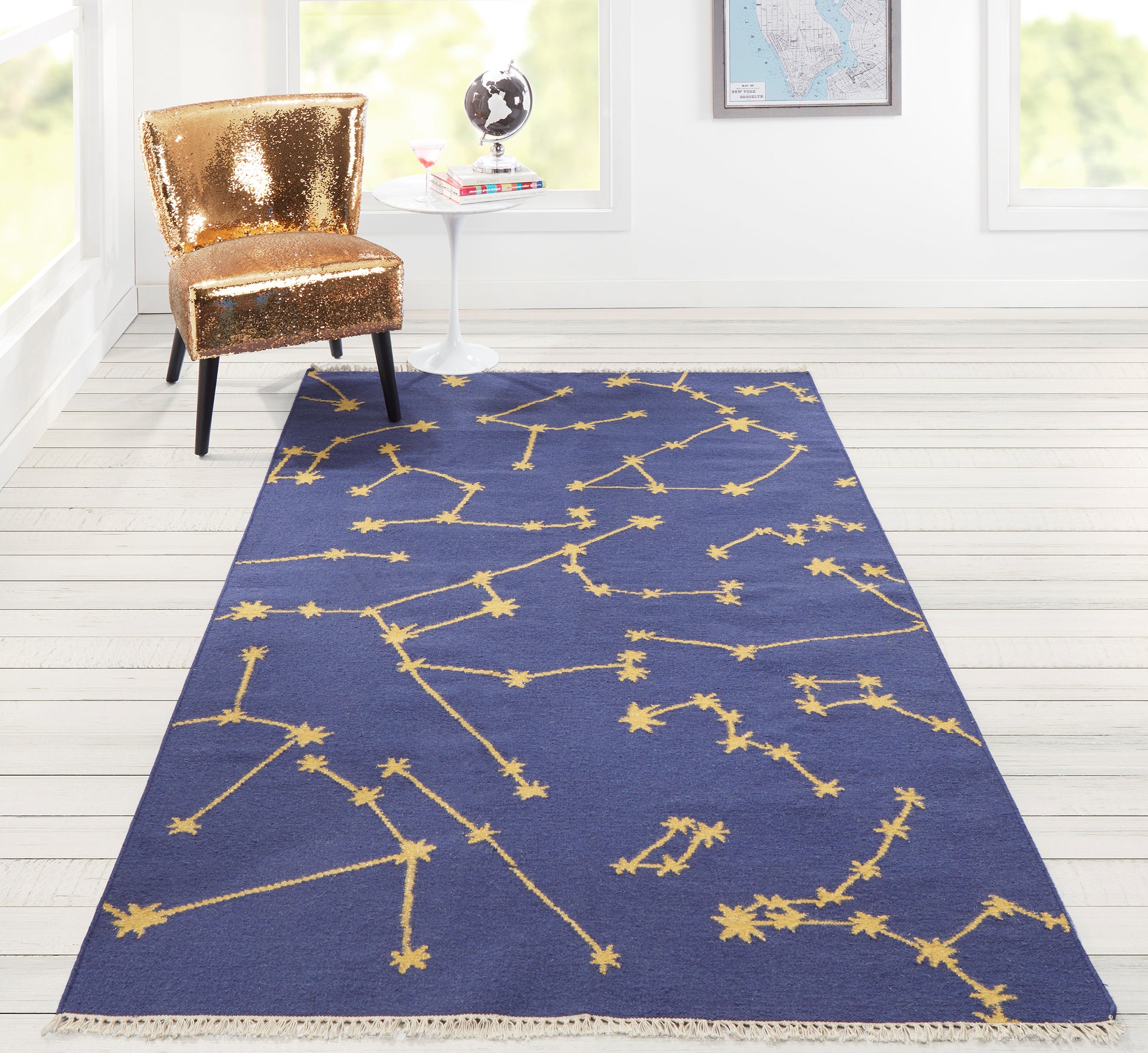 Momeni Jem Jem-1 Navy Area Rug