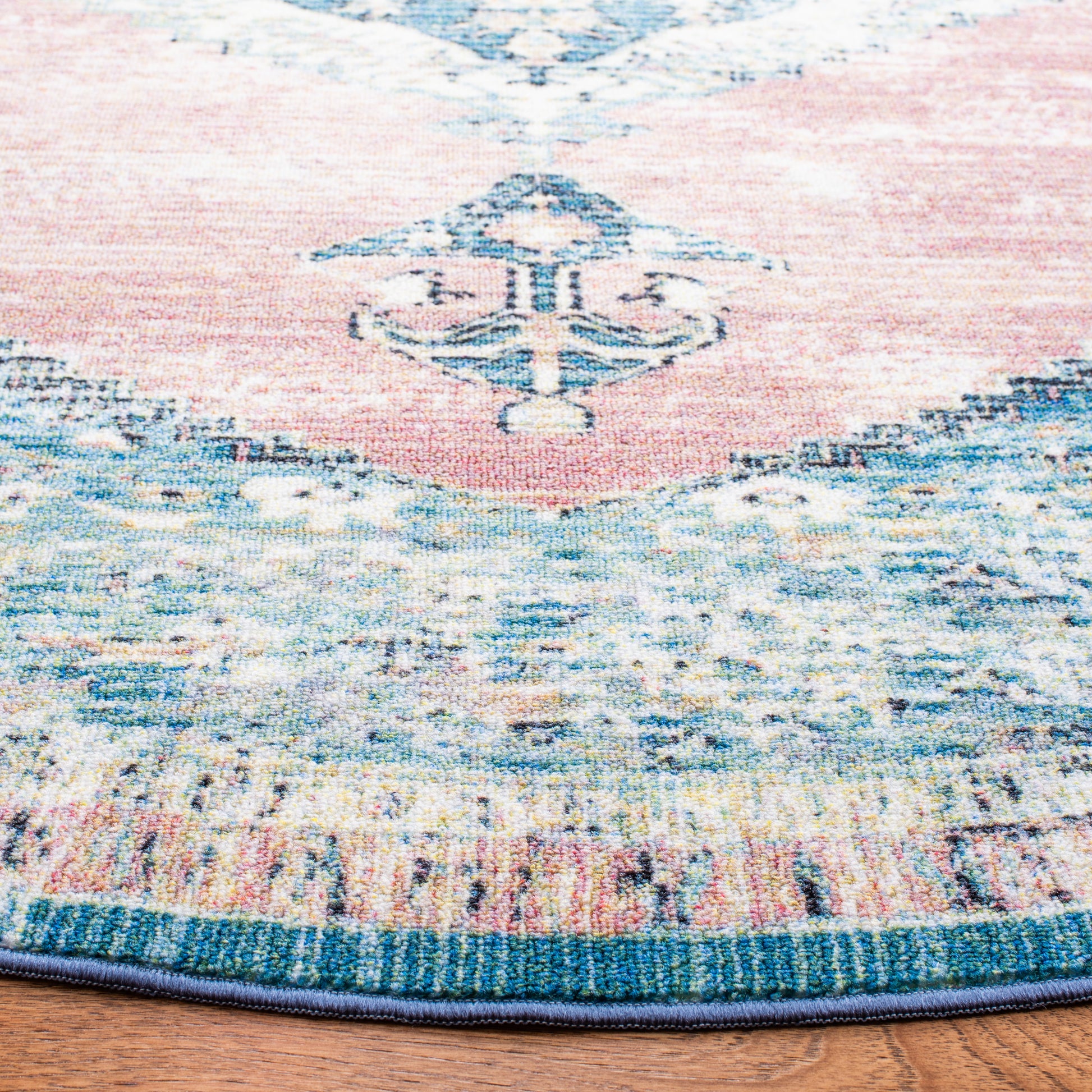 Safavieh Journey Jny147M Blue/Pink Area Rug