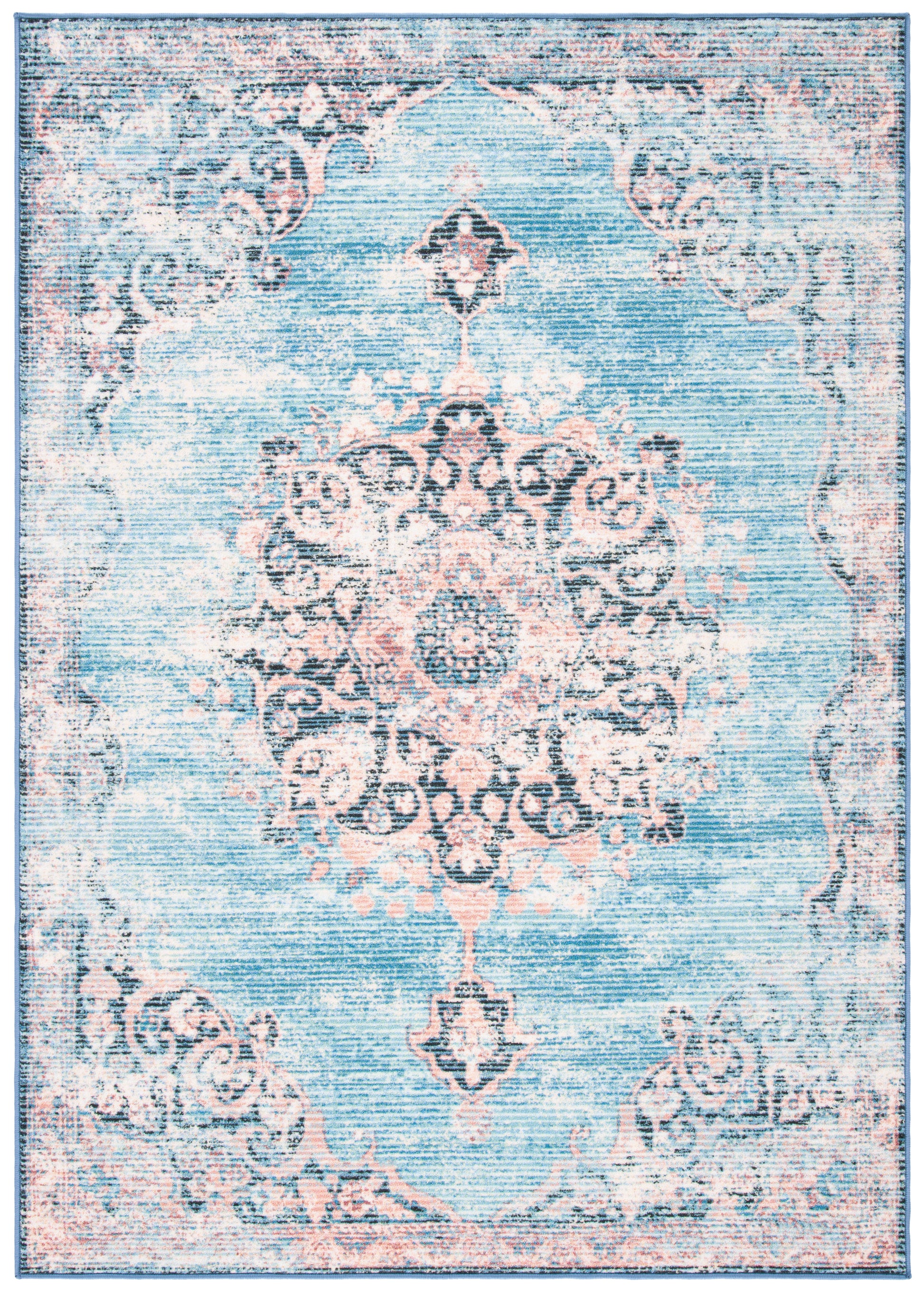 Safavieh Journey Jny152M Turquoise/Pink Area Rug