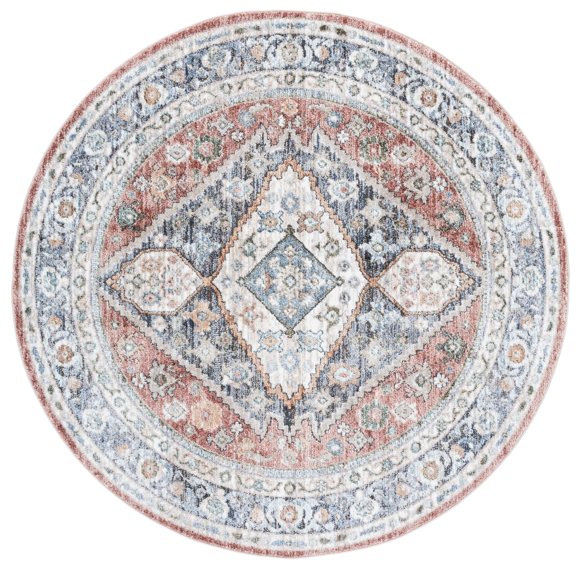 Safavieh Jasmine Jsm329P Rust/Navy Area Rug