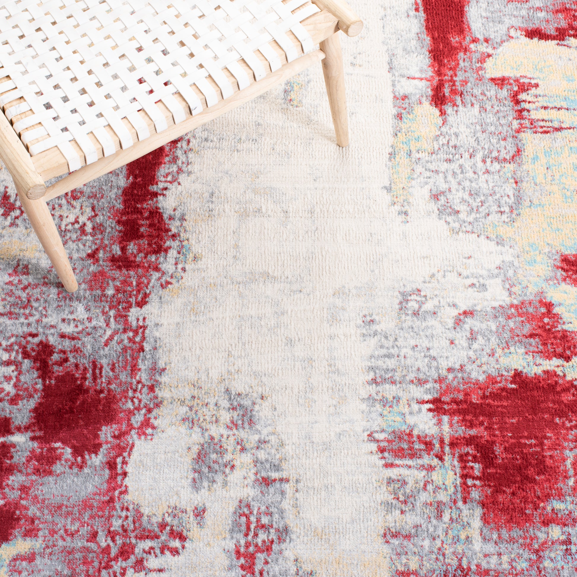 Safavieh Jasper Jsp101Q Red/Ivory Area Rug