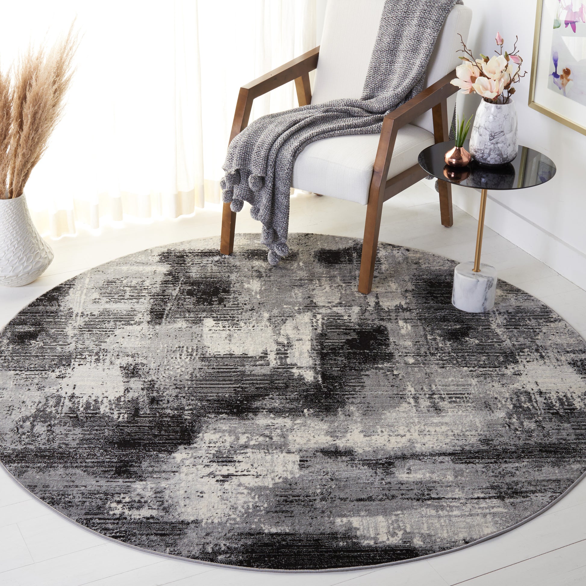 Safavieh Jasper Jsp142Z Black/Ivory Area Rug