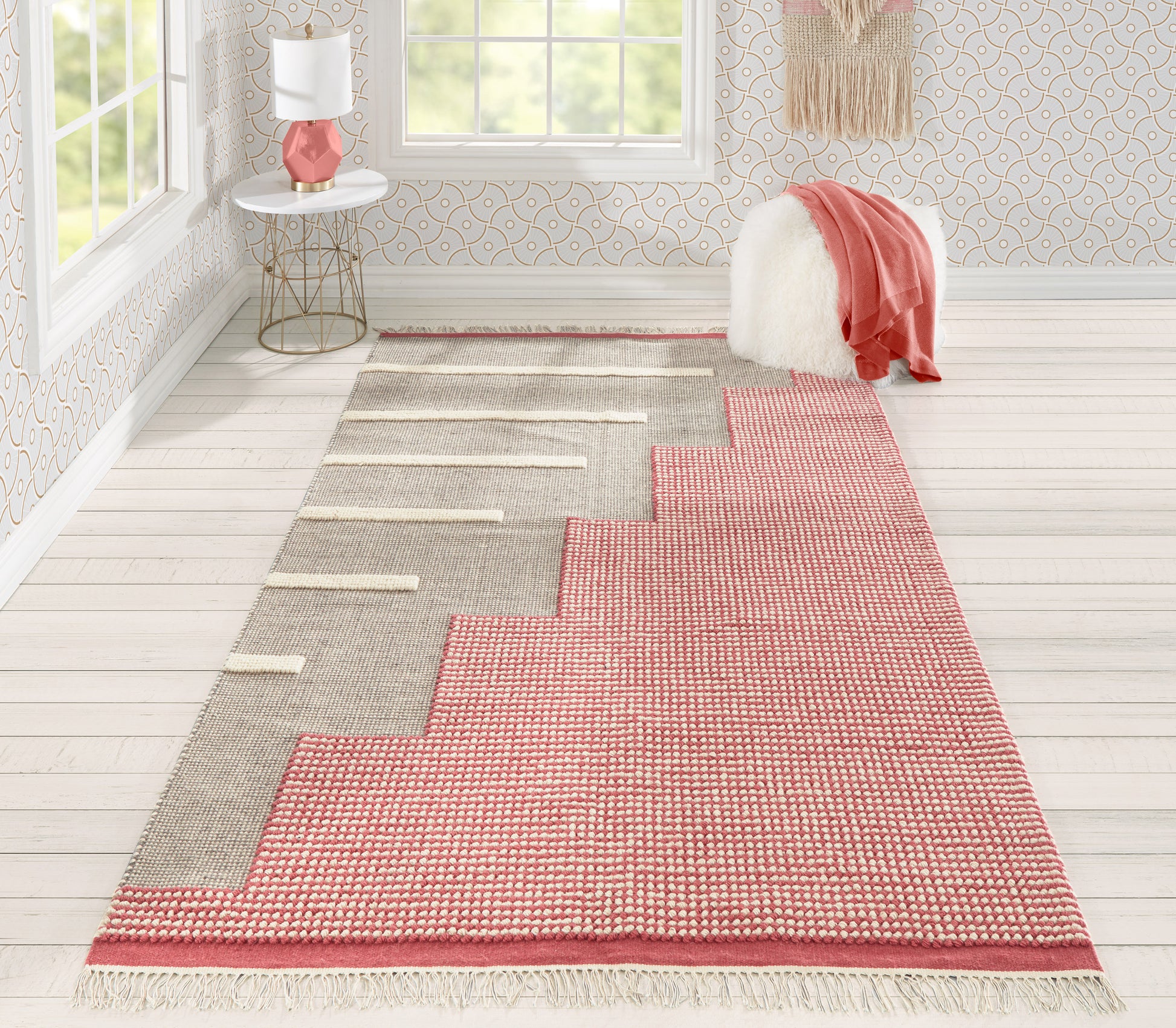 Momeni Karl Krl-1 Pink Area Rug