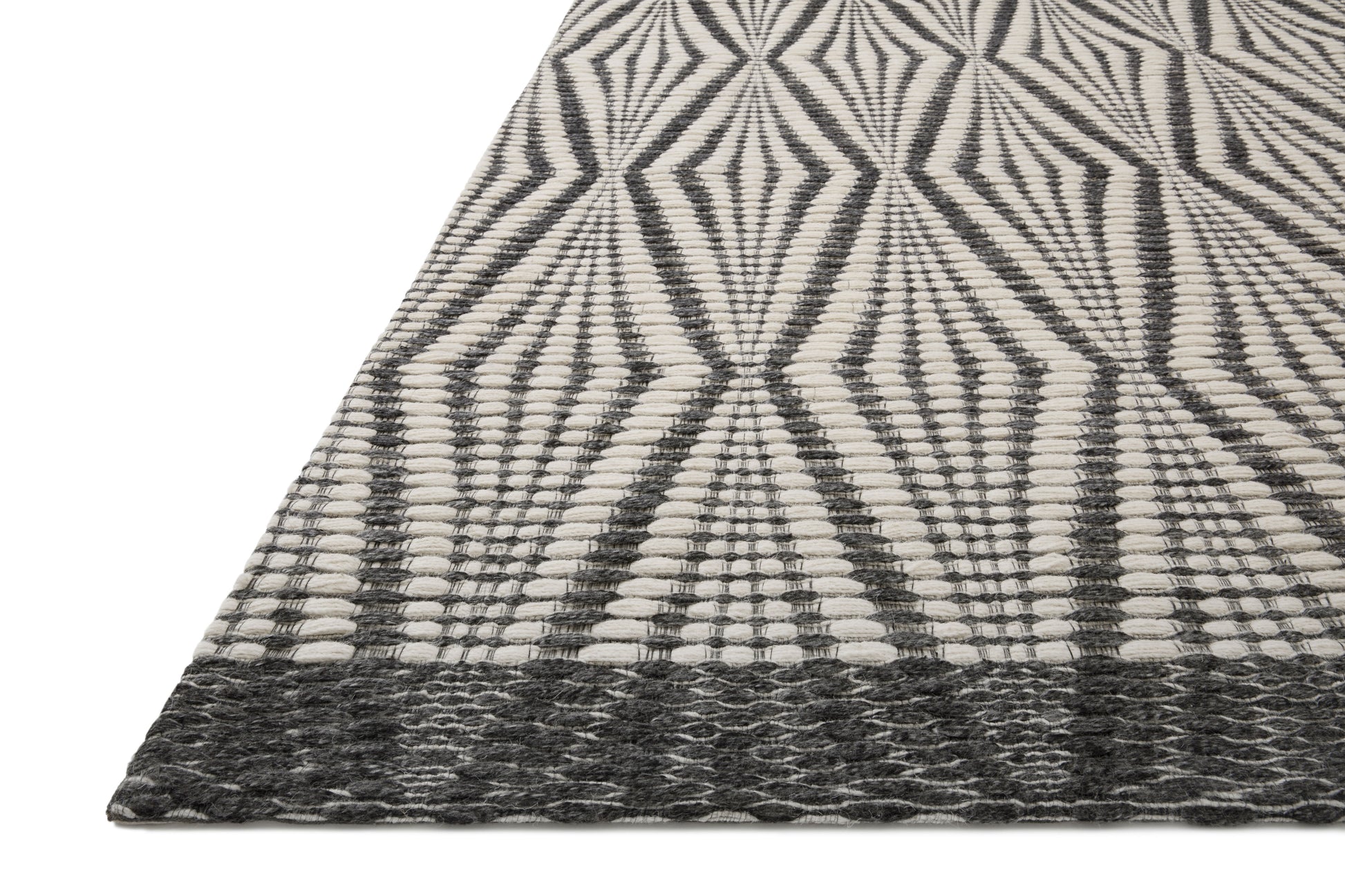 Loloi Kenzie Knz-01 Ivory/Charcoal Area Rug