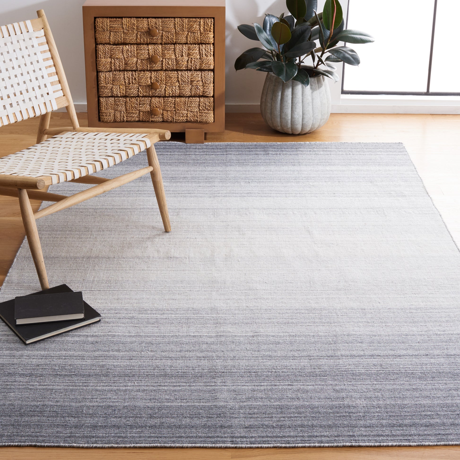 Safavieh Kilim Klm305G Dark Grey/Ivory Area Rug