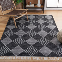 Safavieh Kilim Klm306Z Black/Ivory Area Rug