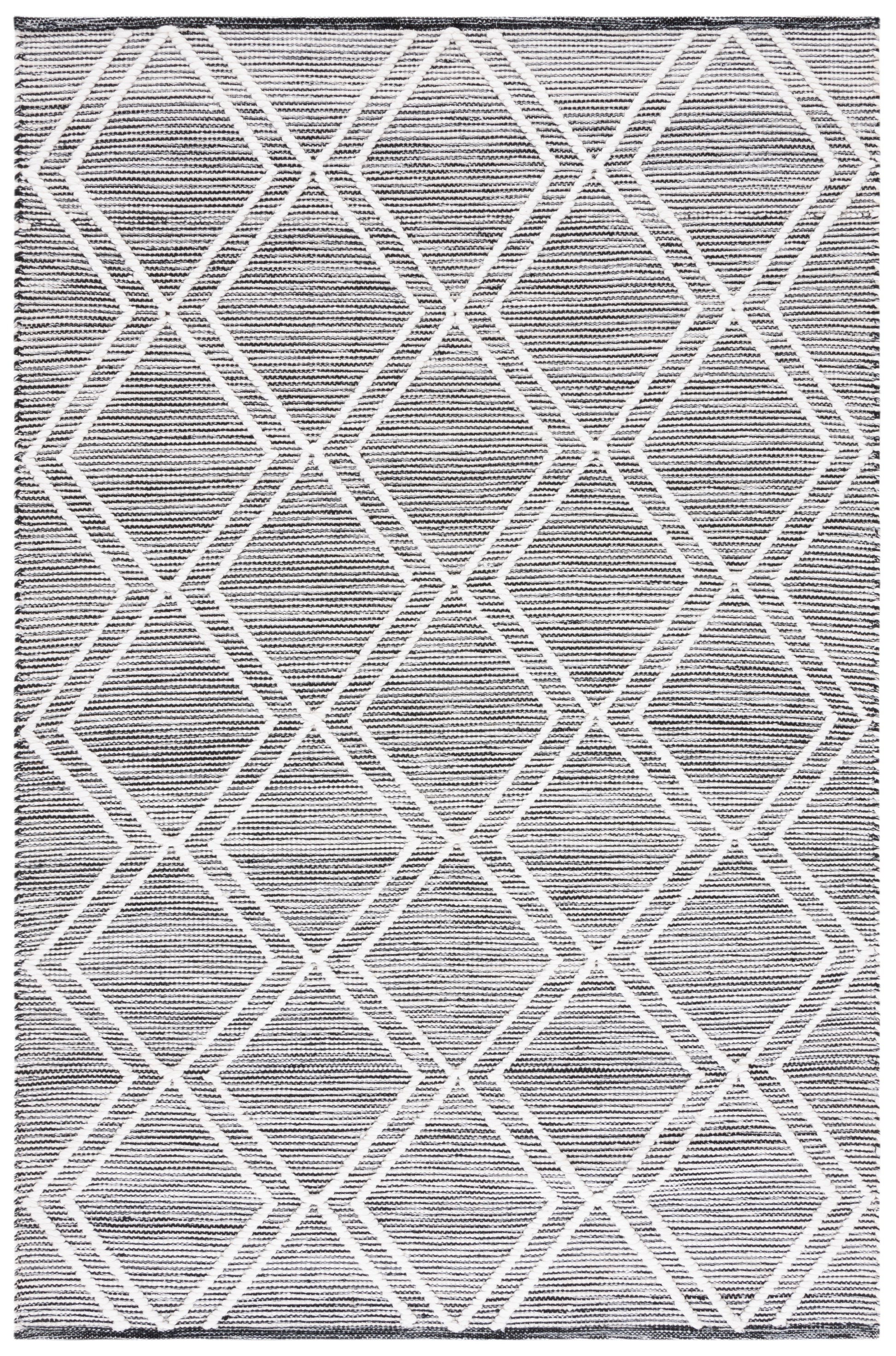 Safavieh Kilim Klm449Z Black/Ivory Area Rug